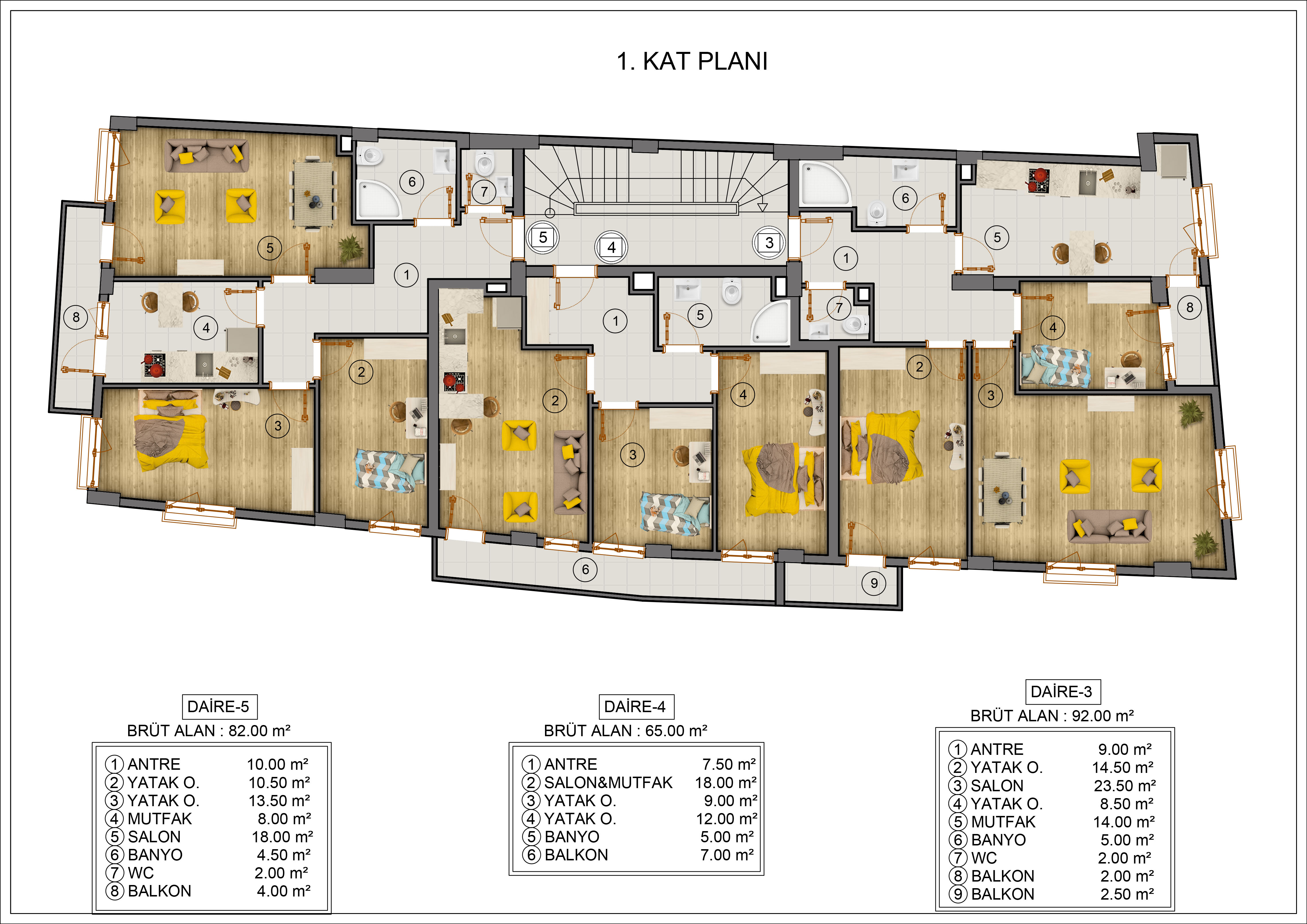 KURUÇEŞME MERKEZ'DE 2+1 SATILIK DAİRE
