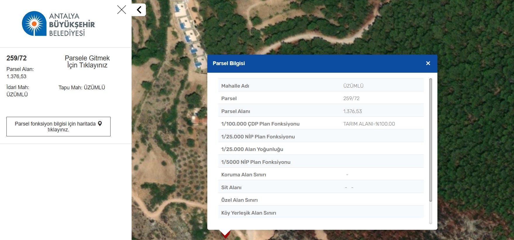GEBMASTERDAN ANTALYA KAŞ KALKAN ÜZÜMLÜ'DE VİLLALAR BÖLGESİNDE YATIRIMLIK FIRSAT TARLA