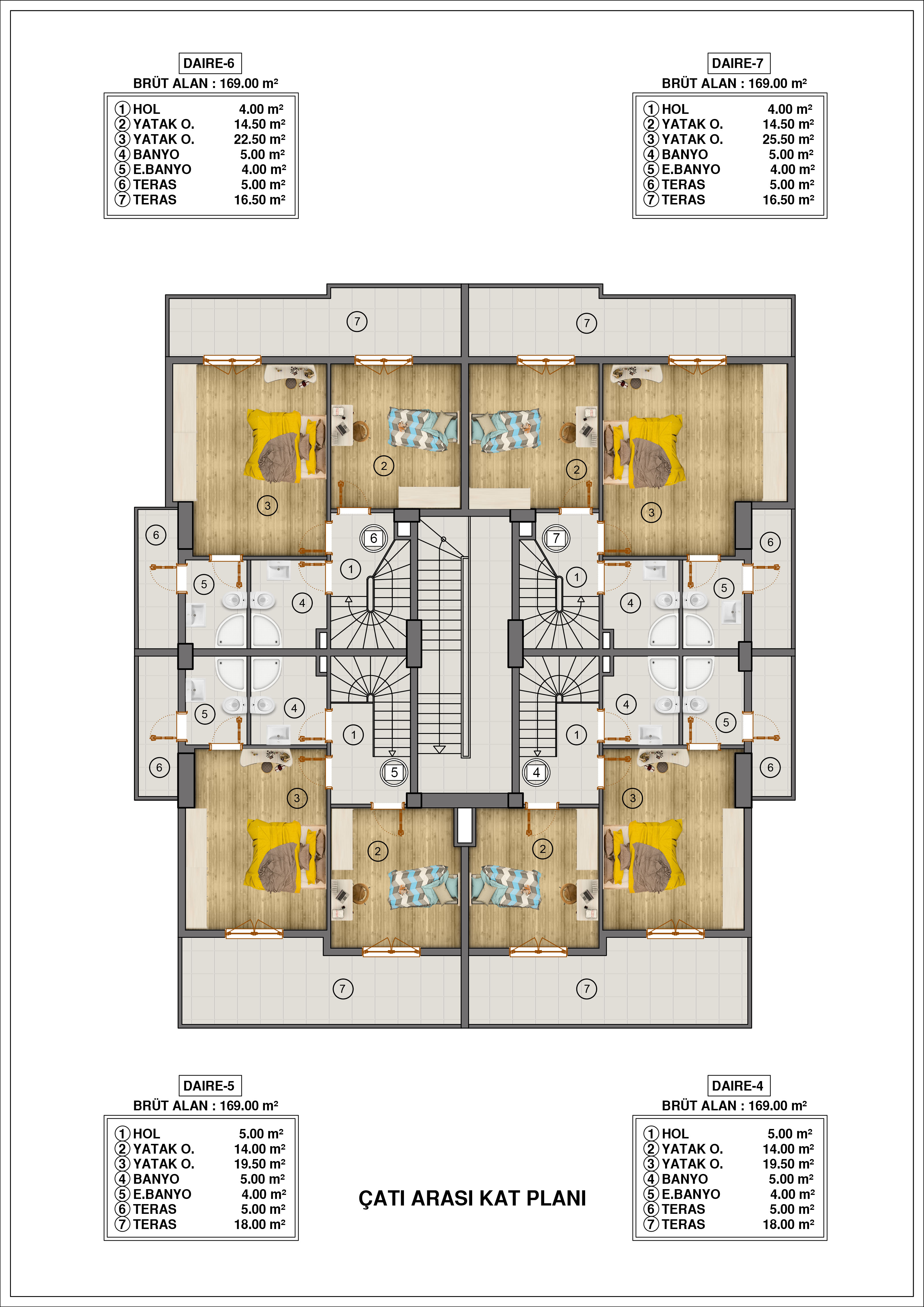 60 EVLER MERKEZİNDE SATILIK 3+1 DAİRELER.